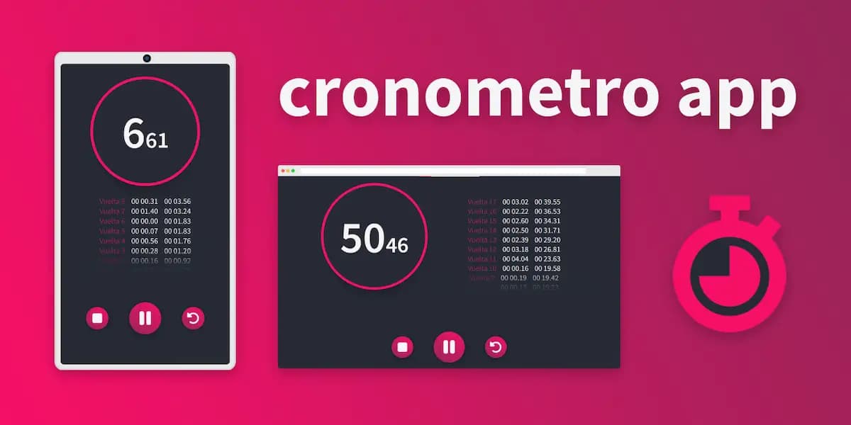 Image of the Cronometro application